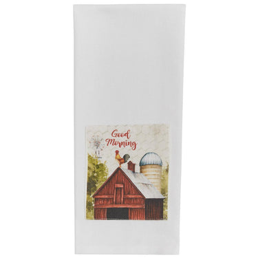 Good Morning Printed Dishtowel - Set of 2 Park Designs - The Fox Decor